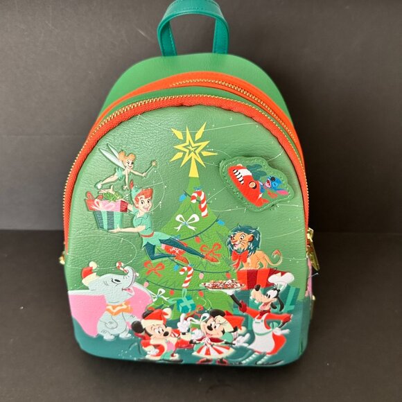 Loungefly Handbags - Disney Parks X Loungefly 2023 Classic Christmas Glow In Dark Holiday Backpack